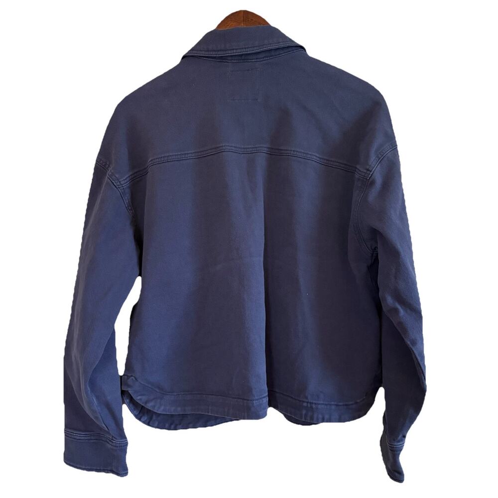 Sonoma Life+Style Women's Blue Jacket Button Front Pockets Size Medium - Picture 4 of 12